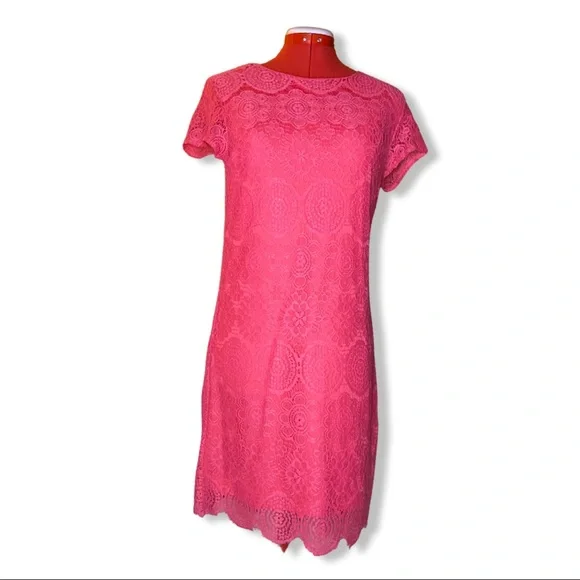 Laundry By Shelli Segal | Dresses | Laundry By Shelli Segal Pink Lace Dress  | Poshmark